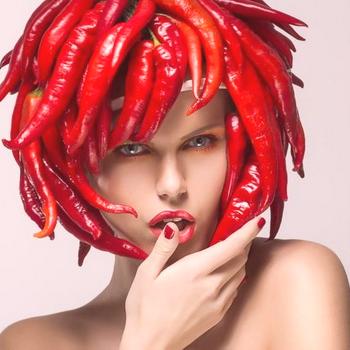 Červené chilli pro vlasy