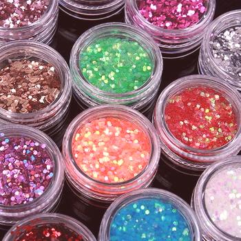 Glitter gel polish: manikúra technika